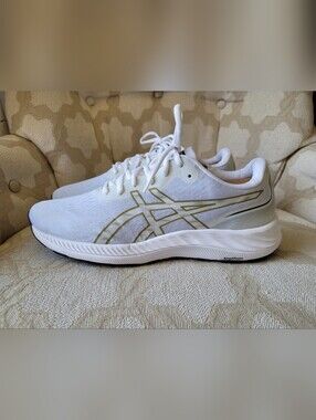 Asics Gel Excite 9 Sneakers White Olive Oil 1011B338 Men's Size 10.5
